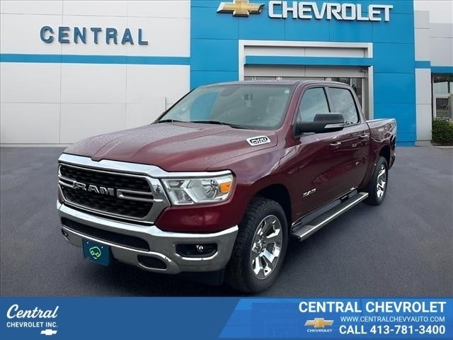 Red 2022 RAM 1500 Pickup Truck Four-Wheel Drive 
