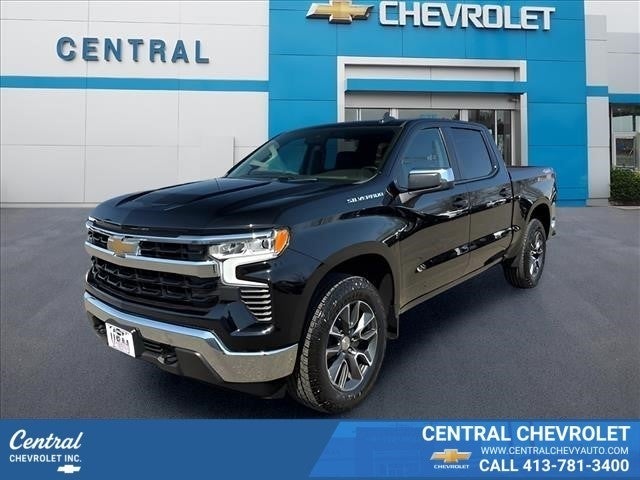 Black 2023 Chevrolet Silverado 1500 Pickup Truck Four-Wheel Drive Automatic