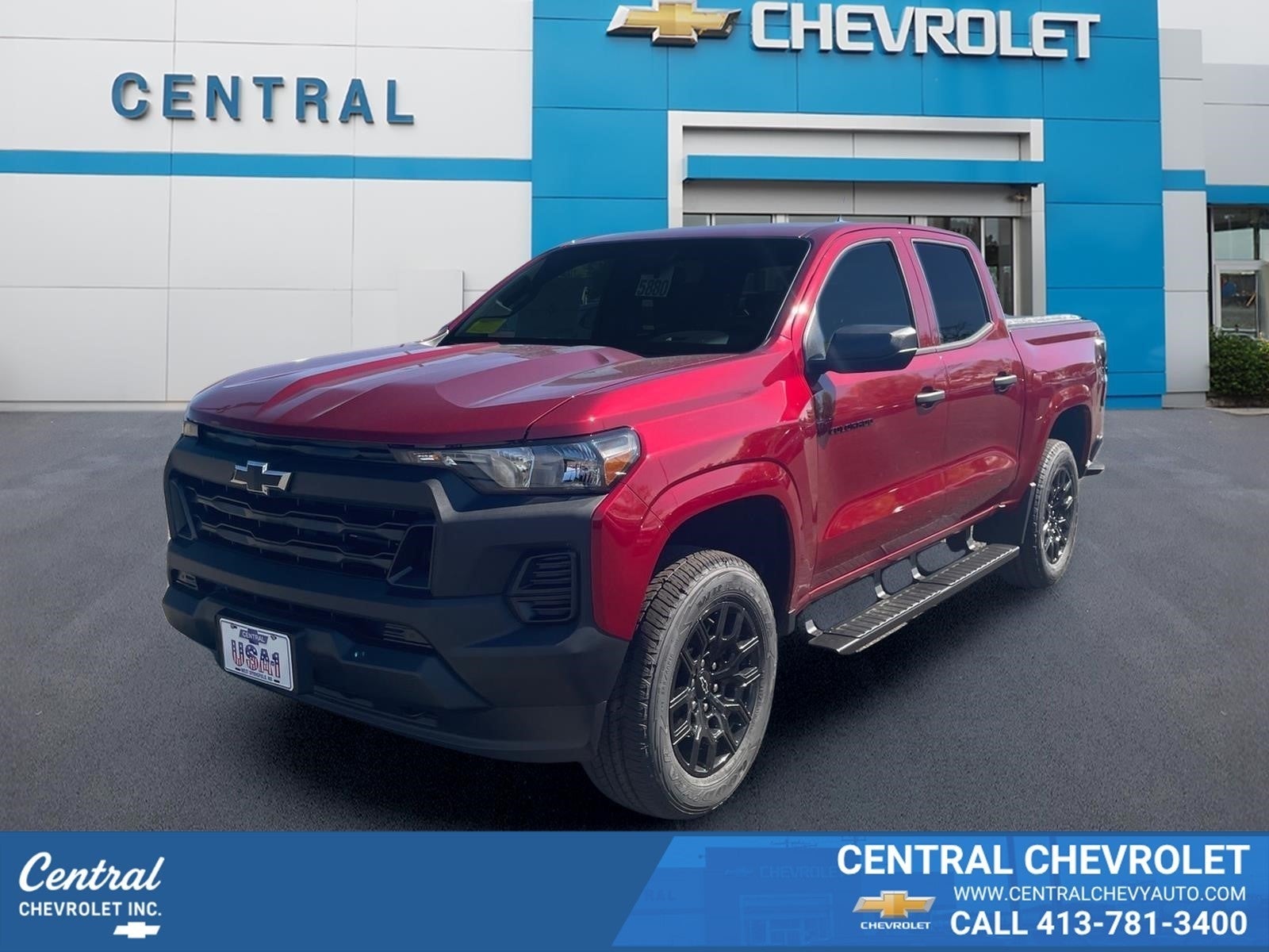 Radiant Red Tintcoat 2026 Chevrolet Colorado Work Truck Crew Cab 4WD Pickup Truck Four-Wheel Drive Automatic