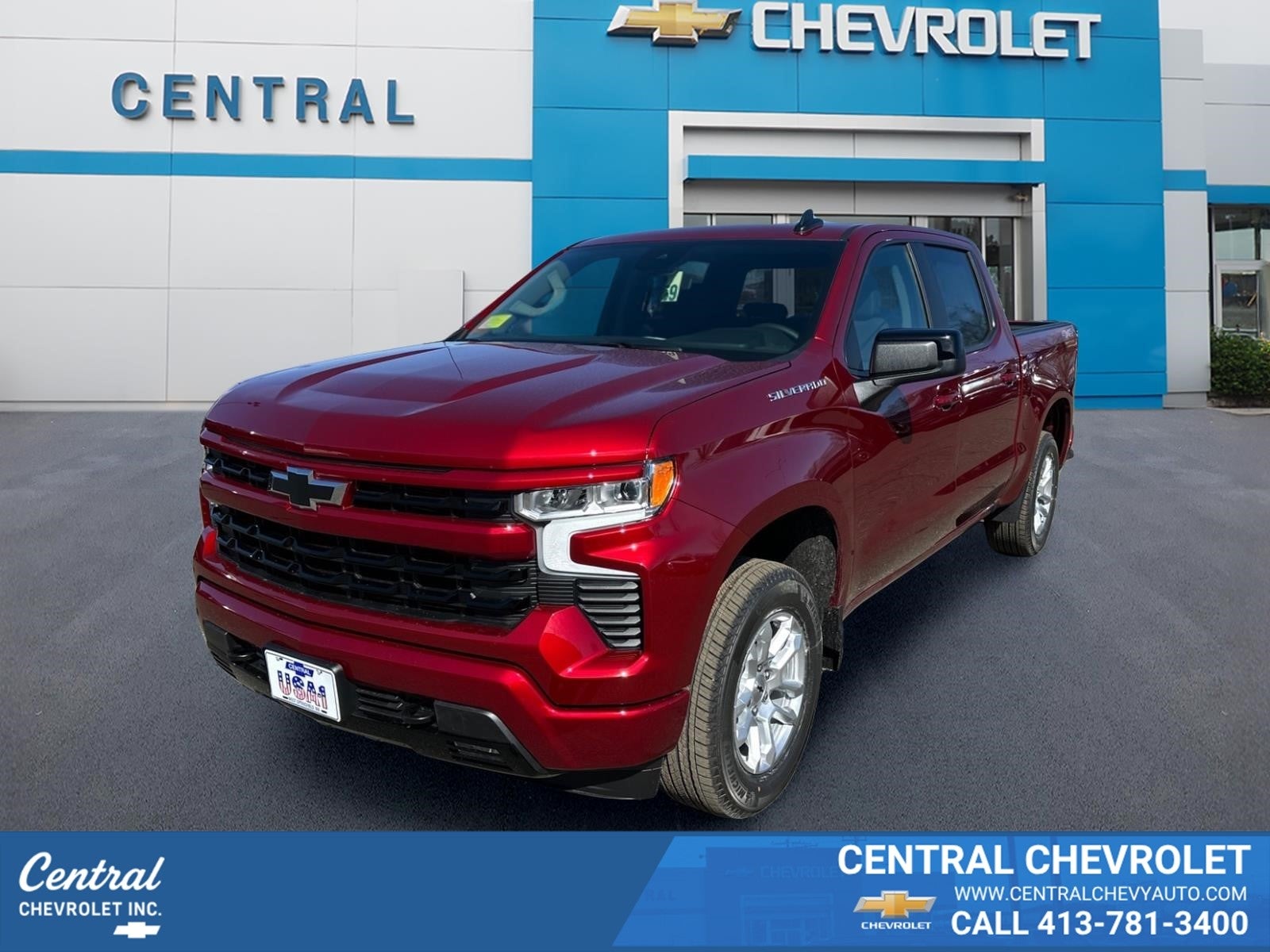 Radiant Red Tintcoat 2026 Chevrolet Silverado 1500 Pickup Truck Four-Wheel Drive Automatic