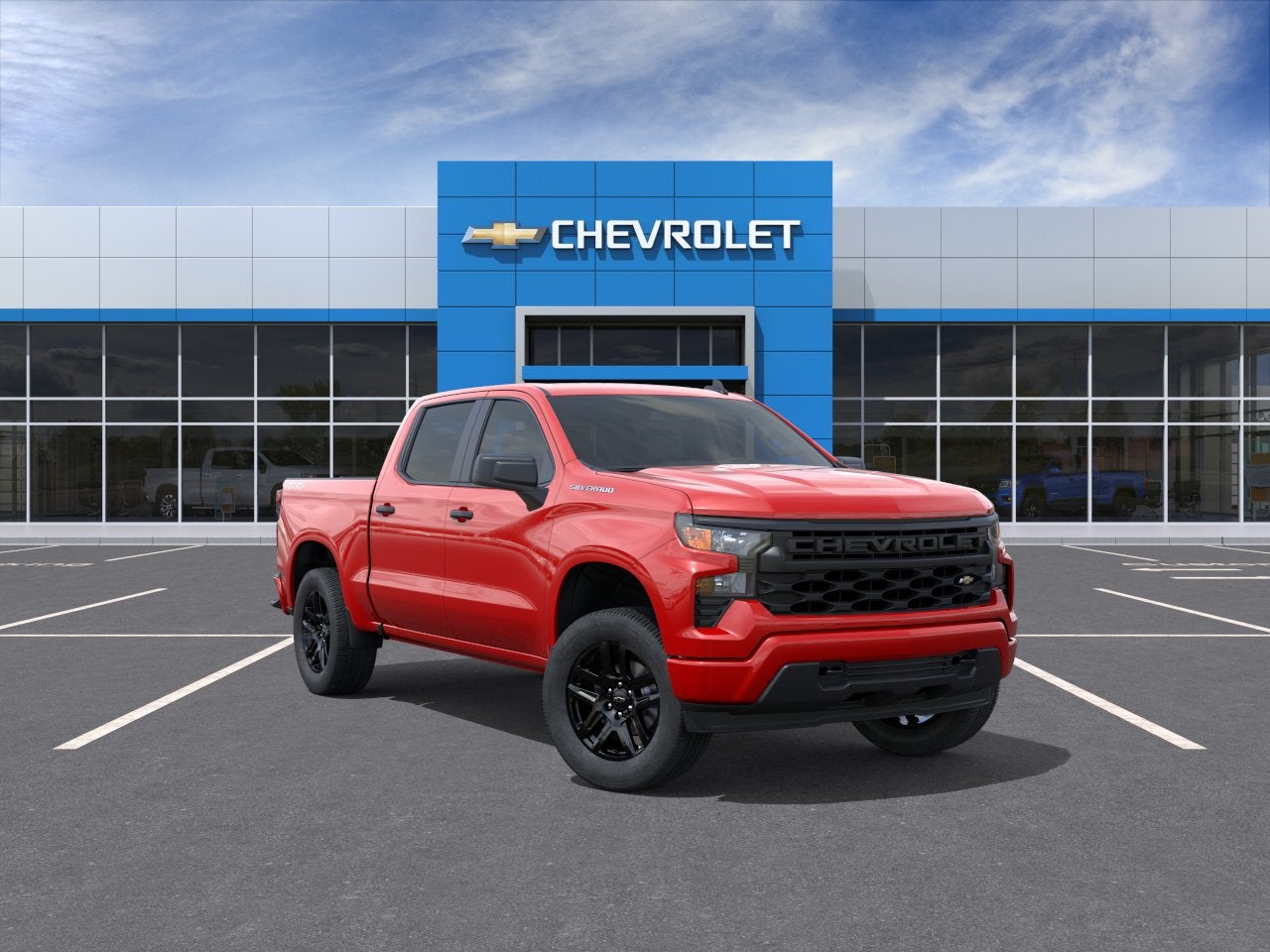 Red Hot 2026 Chevrolet Silverado 1500 Pickup Truck Four-Wheel Drive Automatic