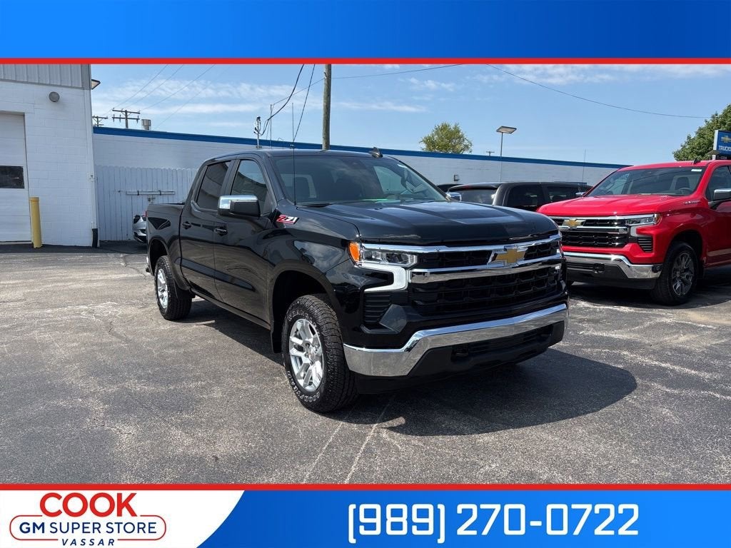 Black 2026 Chevrolet Silverado 1500 Pickup Truck Four-Wheel Drive Automatic