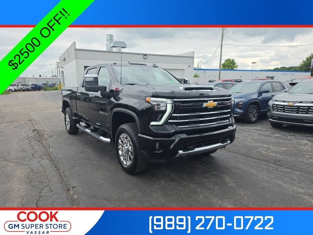 Black 2026 Chevrolet Silverado 2500HD Pickup Truck Four-Wheel Drive Automatic