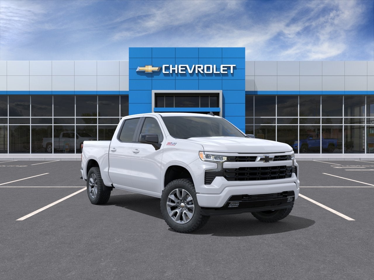 Summit White 2026 Chevrolet Silverado 1500 Pickup Truck Four-Wheel Drive Automatic