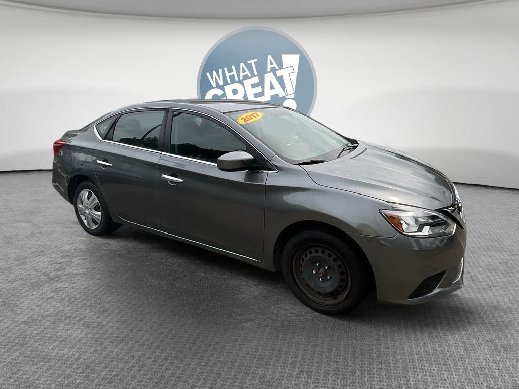 Gray (Gun Metallic) 2017 Nissan Sentra Sedan Front-Wheel Drive Continuously Variable Transmission