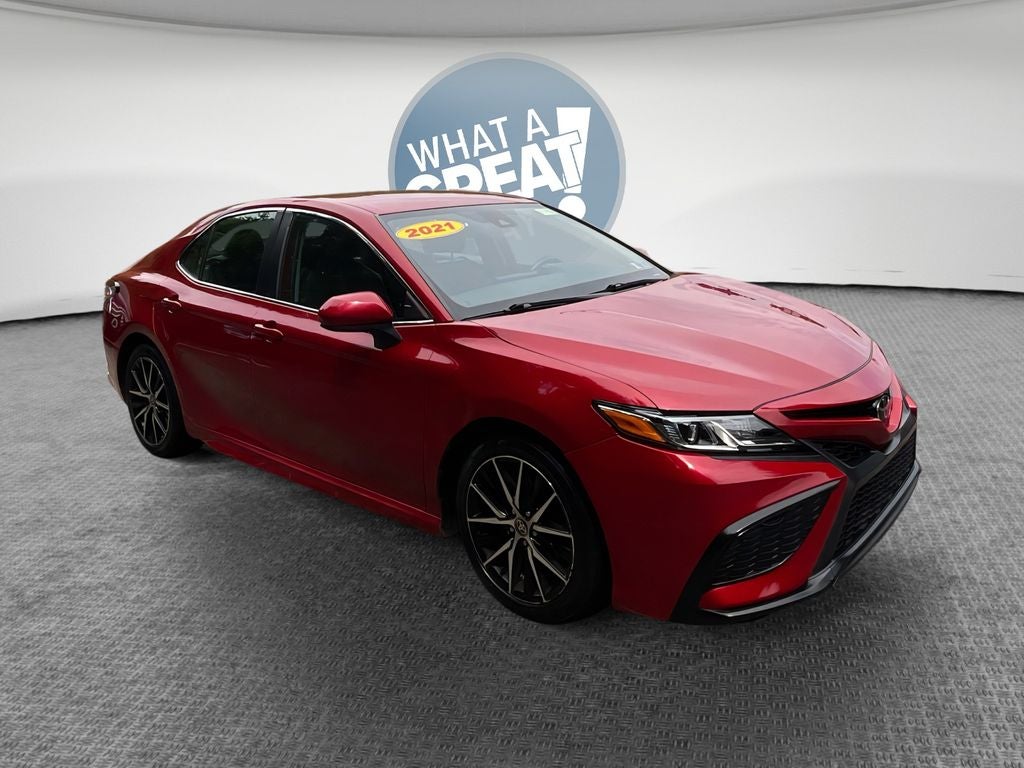 Red 2021 Toyota Camry Sedan Front-Wheel Drive 8-Speed Automatic
