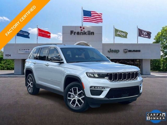 Silver 2025 Jeep Grand Cherokee SUV / Crossover Four-Wheel Drive 8-Speed Automatic