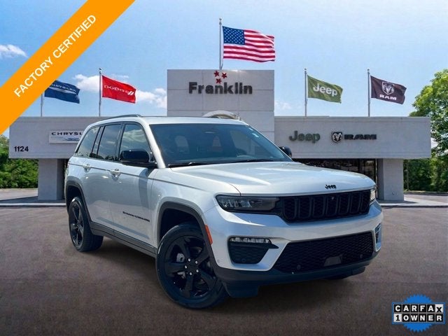 Silver 2024 Jeep Grand Cherokee SUV / Crossover Four-Wheel Drive 8-Speed Automatic