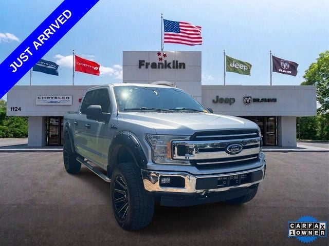 Silver 2018 Ford F-150 Pickup Truck Four-Wheel Drive Automatic