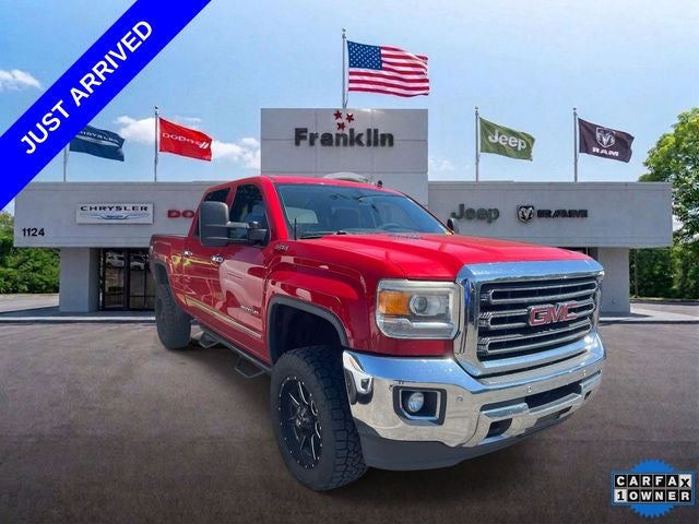 Fire Red 2015 GMC Sierra 2500HD Pickup Truck Four-Wheel Drive 6-Speed Automatic