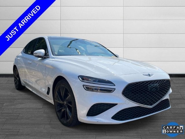 White 2023 Genesis G70 Sedan Rear-Wheel Drive 8-Speed Automatic