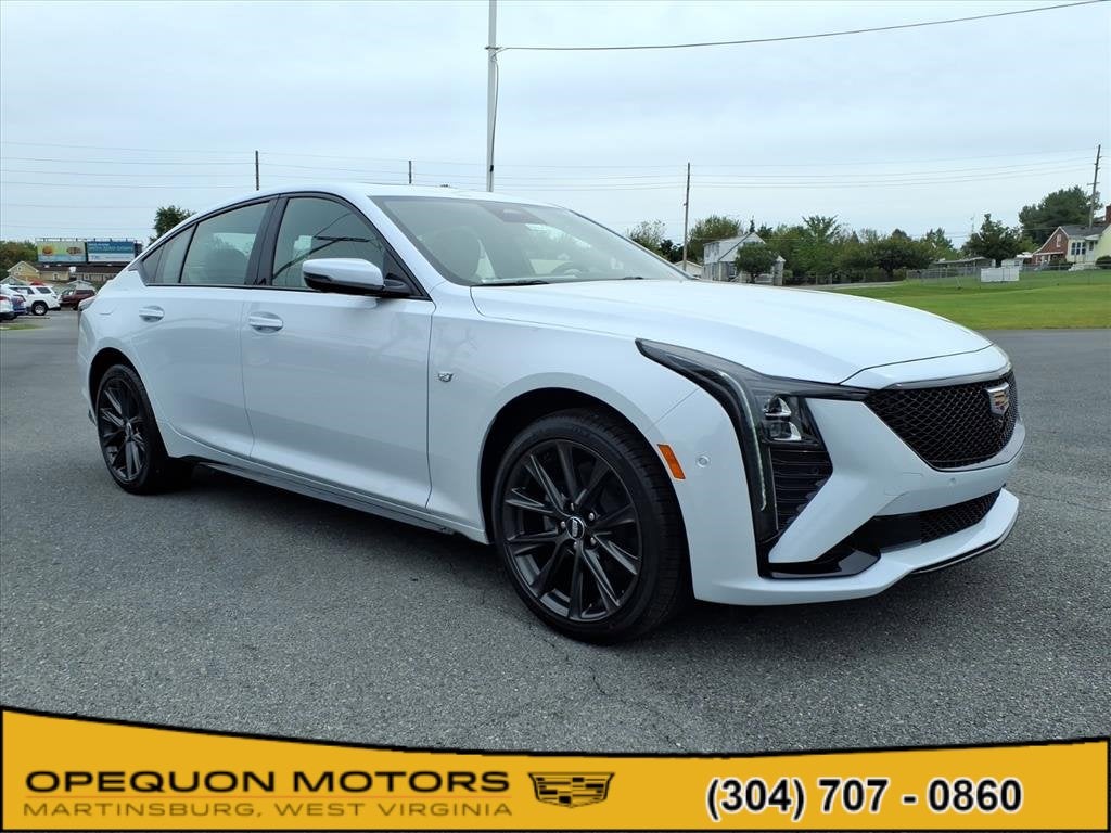 Vibrant White Tricoat 2026 Cadillac CT5 Sedan All-Wheel Drive Automatic