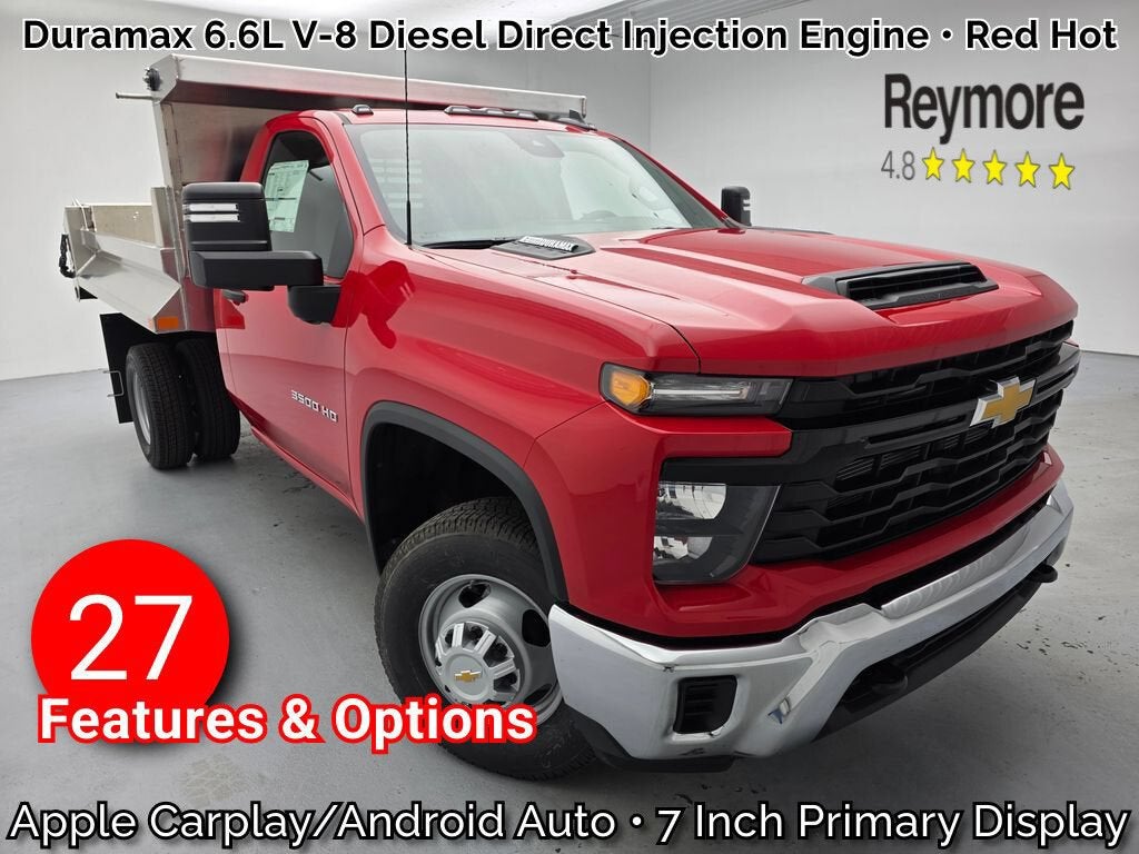 Red Hot 2026 Chevrolet Silverado 3500HD Chassis Pickup Truck Four-Wheel Drive Automatic