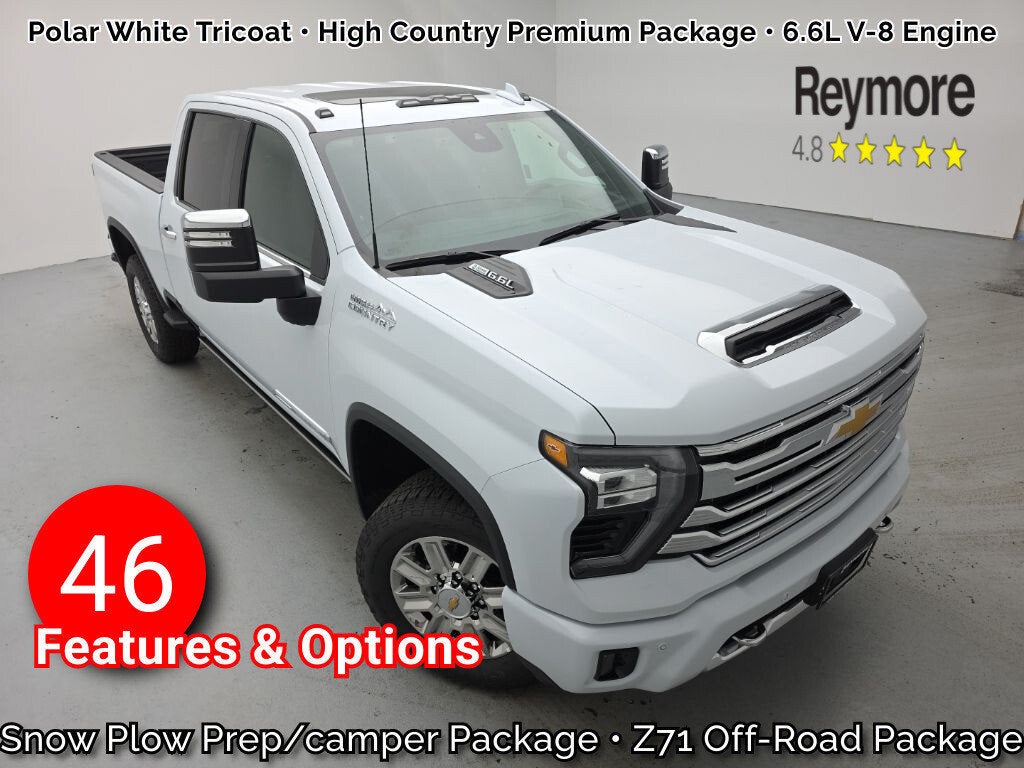 Polar White Tricoat 2026 Chevrolet Silverado 2500HD Pickup Truck Four-Wheel Drive Automatic