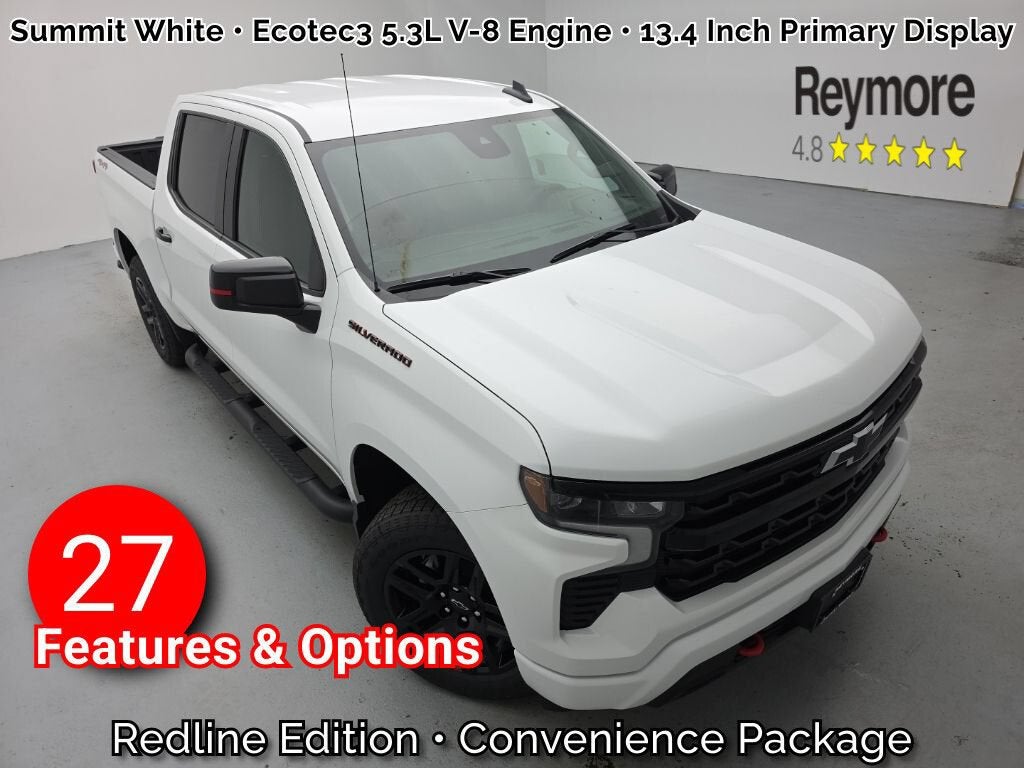 Summit White 2026 Chevrolet Silverado 1500 Pickup Truck Four-Wheel Drive Automatic