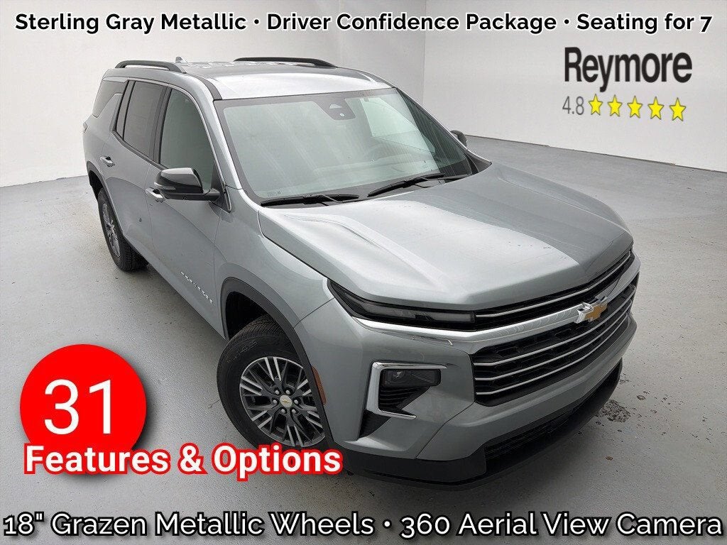 Sterling Gray Metallic 2026 Chevrolet Traverse SUV / Crossover Four-Wheel Drive Automatic