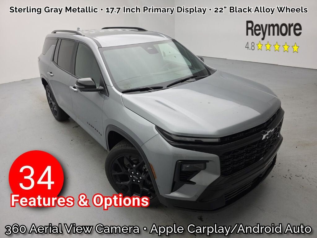 Sterling Gray Metallic 2026 Chevrolet Traverse RS AWD SUV / Crossover Four-Wheel Drive Automatic