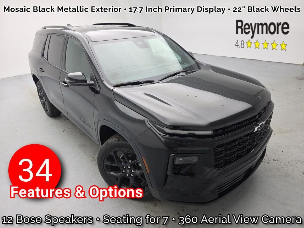 Mosaic Black Metallic 2026 Chevrolet Traverse RS AWD SUV / Crossover Four-Wheel Drive Automatic