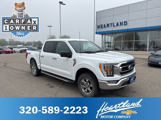 White 2022 Ford F-150 Pickup Truck Four-Wheel Drive Automatic