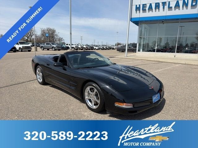 Black 2001 Chevrolet Corvette Convertible Rear-Wheel Drive Automatic