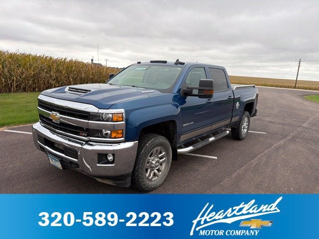 Deep Ocean Blue Metallic 2019 Chevrolet Silverado 3500HD Pickup Truck Four-Wheel Drive Automatic