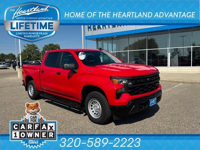 Red Hot 2025 Chevrolet Silverado 1500 Pickup Truck Four-Wheel Drive Automatic