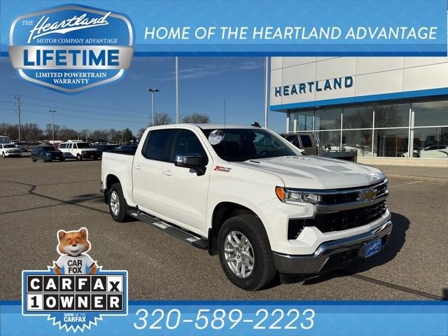 Summit White 2024 Chevrolet Silverado 1500 Pickup Truck Four-Wheel Drive Automatic
