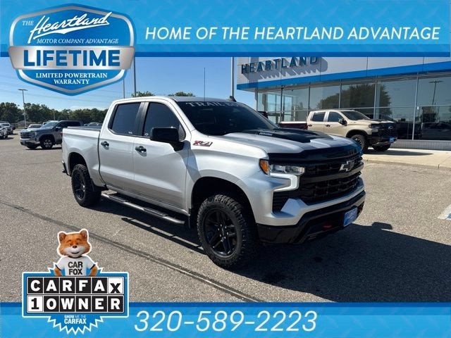 Silver Ice Metallic 2022 Chevrolet Silverado 1500 Pickup Truck Four-Wheel Drive Automatic