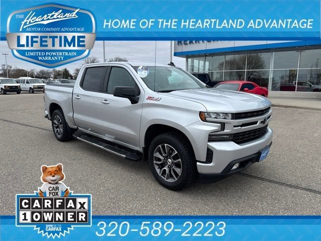Silver Ice Metallic 2020 Chevrolet Silverado 1500 Pickup Truck Four-Wheel Drive Automatic