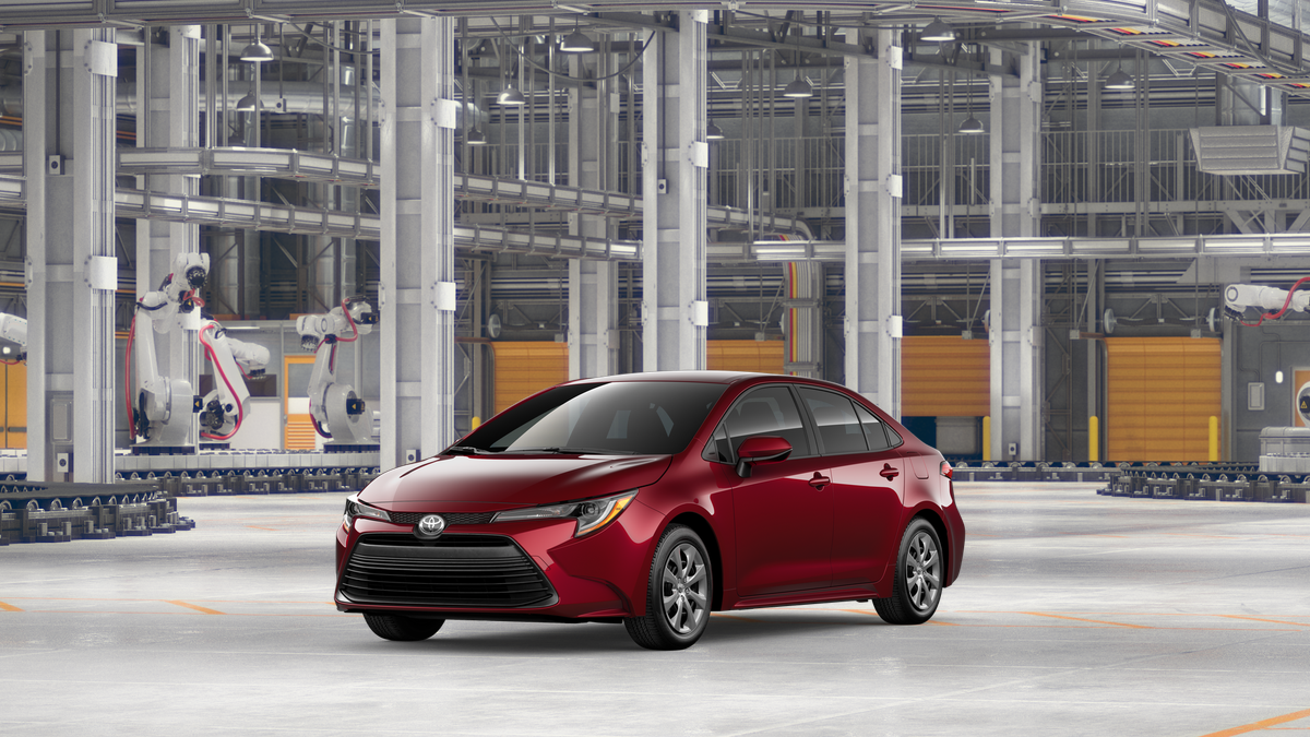 Red (Ruby Flare Pearl [Extra_Cost_Color]) 2026 Toyota Corolla Sedan Front-Wheel Drive Continuously Variable Transmission