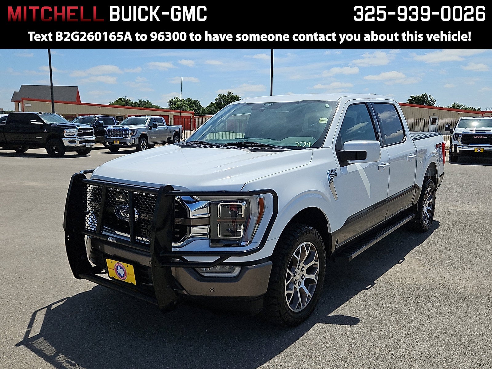 White 2022 Ford F-150 Pickup Truck Four-Wheel Drive 