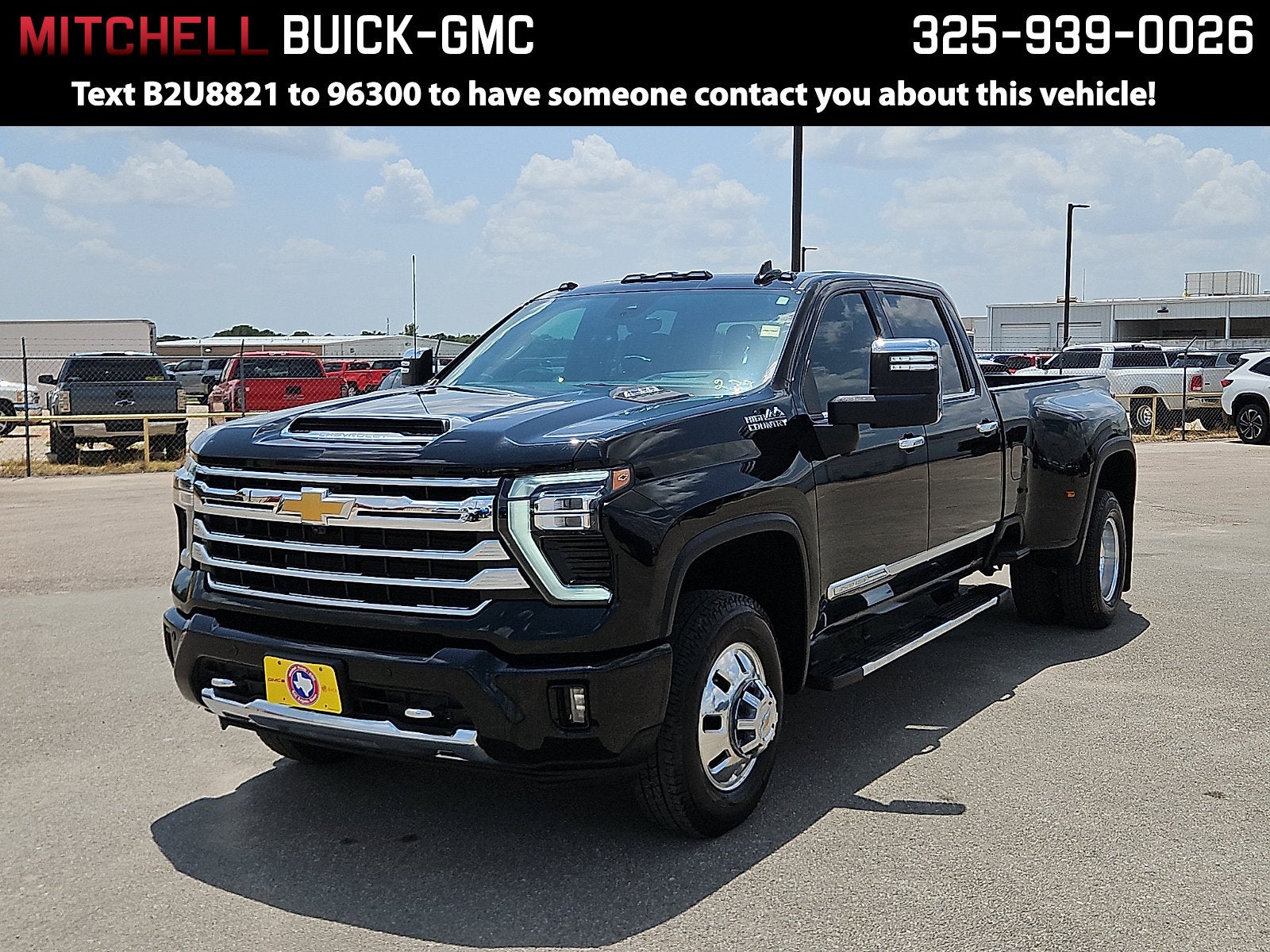 Black 2025 Chevrolet Silverado 3500HD Pickup Truck Four-Wheel Drive Automatic