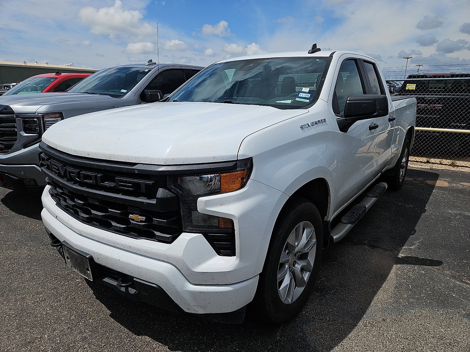 Summit White 2022 Chevrolet Silverado 1500 Custom Double Cab RWD Pickup Truck 4X2 Automatic