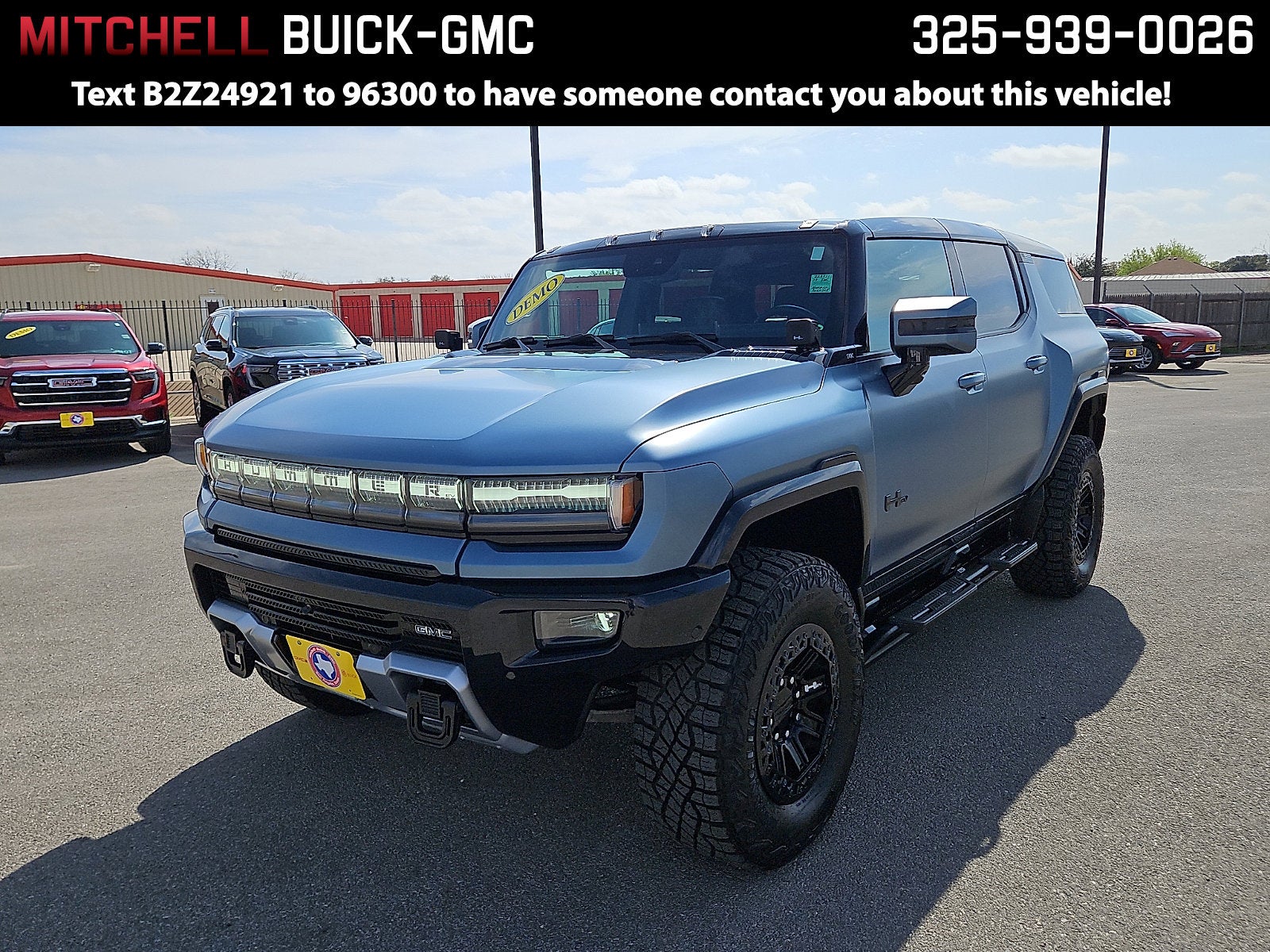 Neptune Blue Matte 2024 GMC Hummer EV SUV SUV / Crossover All-Wheel Drive Automatic