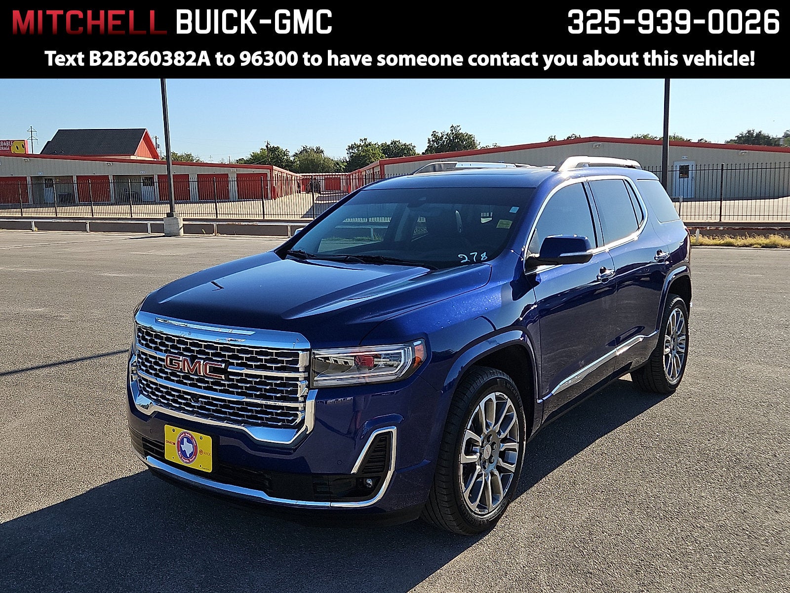Ultra Blue Metallic 2023 GMC Acadia SUV / Crossover Front-Wheel Drive Automatic