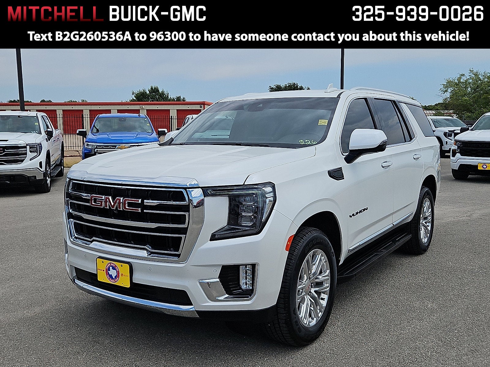 White Frost Tricoat 2024 GMC Yukon SUV / Crossover Four-Wheel Drive Automatic