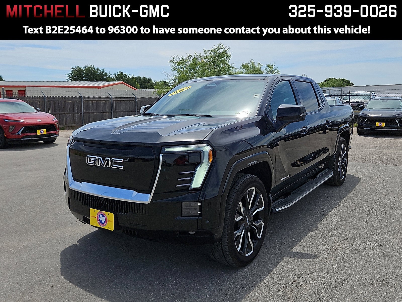 Onyx Black 2025 GMC Sierra EV Pickup Truck All-Wheel Drive Automatic