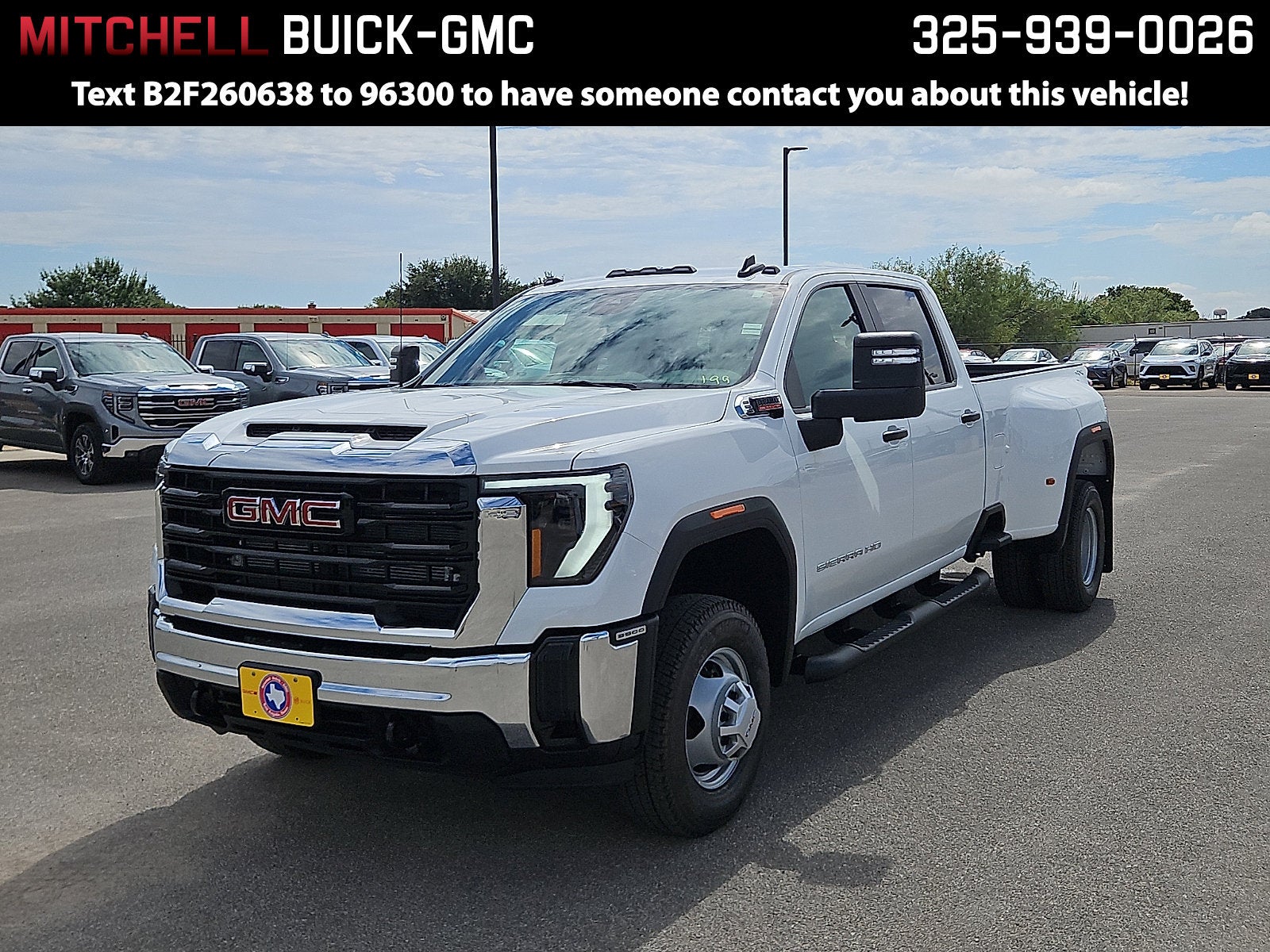 Summit White 2026 GMC Sierra 3500HD Pickup Truck Four-Wheel Drive Automatic