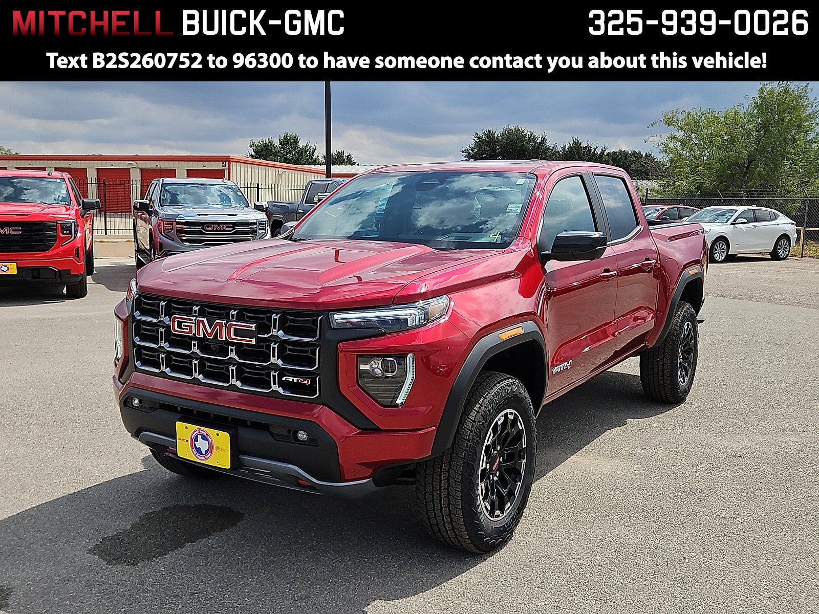 Volcanic Red Tintcoat 2026 GMC Canyon Pickup Truck Four-Wheel Drive Automatic