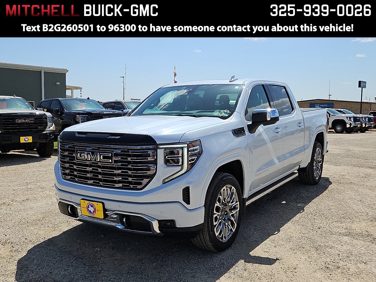Glacier White Tricoat 2026 GMC Sierra 1500 Pickup Truck Four-Wheel Drive Automatic