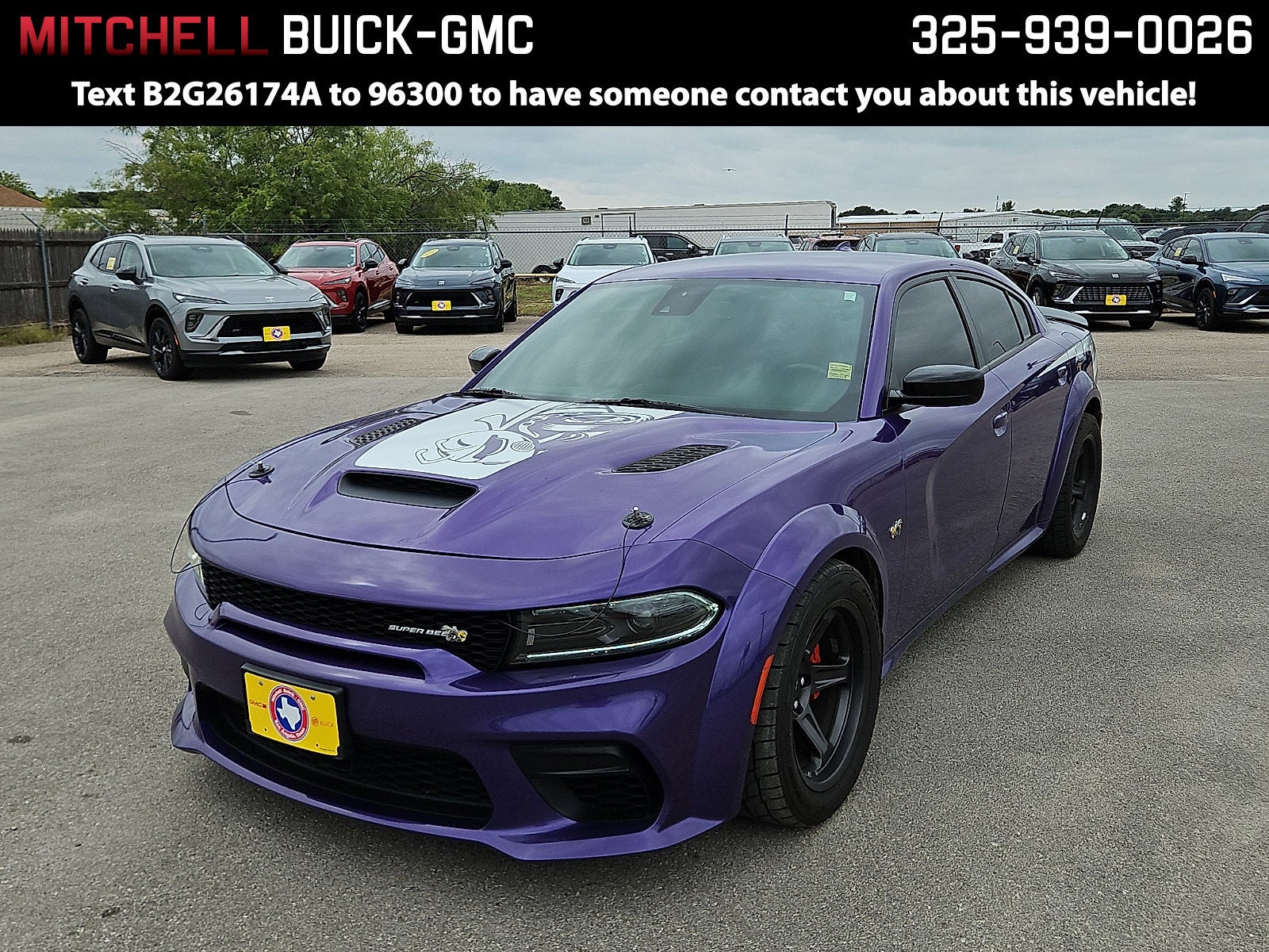 Purple 2023 Dodge Charger Scat Pack Widebody RWD Sedan Rear-Wheel Drive 