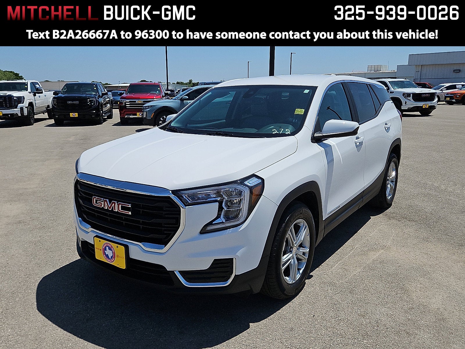 Summit White 2022 GMC Terrain SLE FWD SUV / Crossover Front-Wheel Drive Automatic