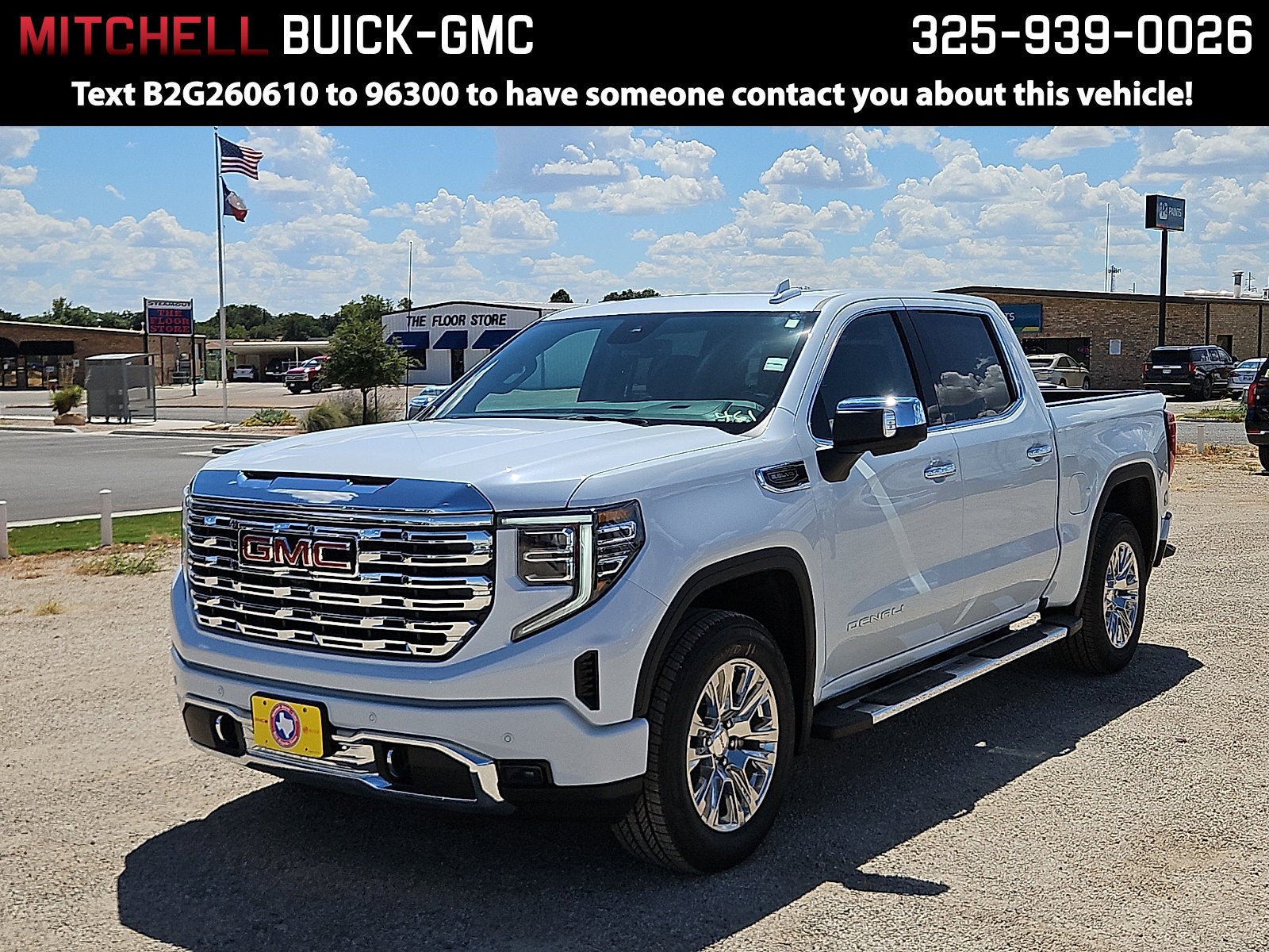 Glacier White Tricoat 2026 GMC Sierra 1500 Pickup Truck 4X2 Automatic