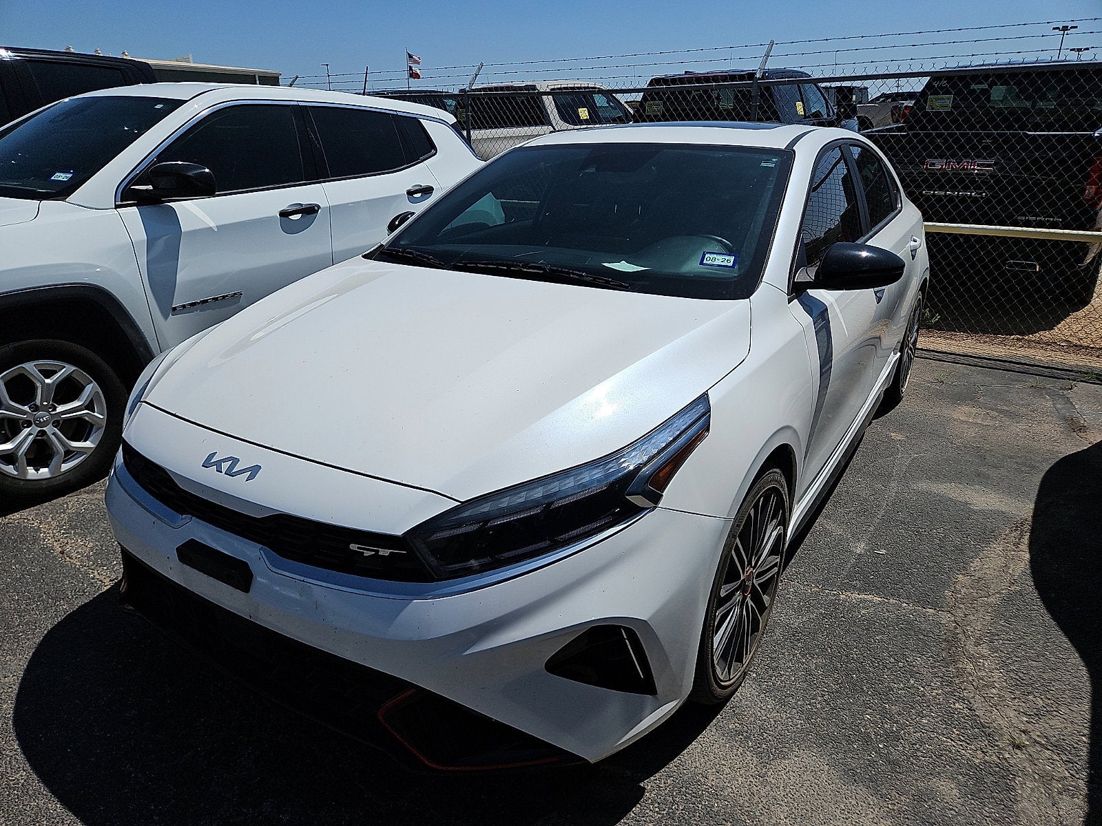 White 2023 Kia Forte GT FWD Sedan Front-Wheel Drive 