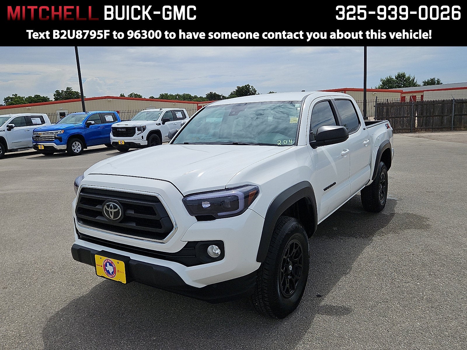 White 2023 Toyota Tacoma Pickup Truck 4X2 