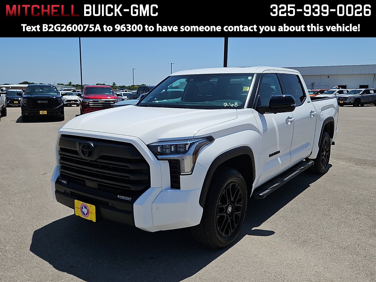 White 2026 Toyota Tundra Pickup Truck Four-Wheel Drive 