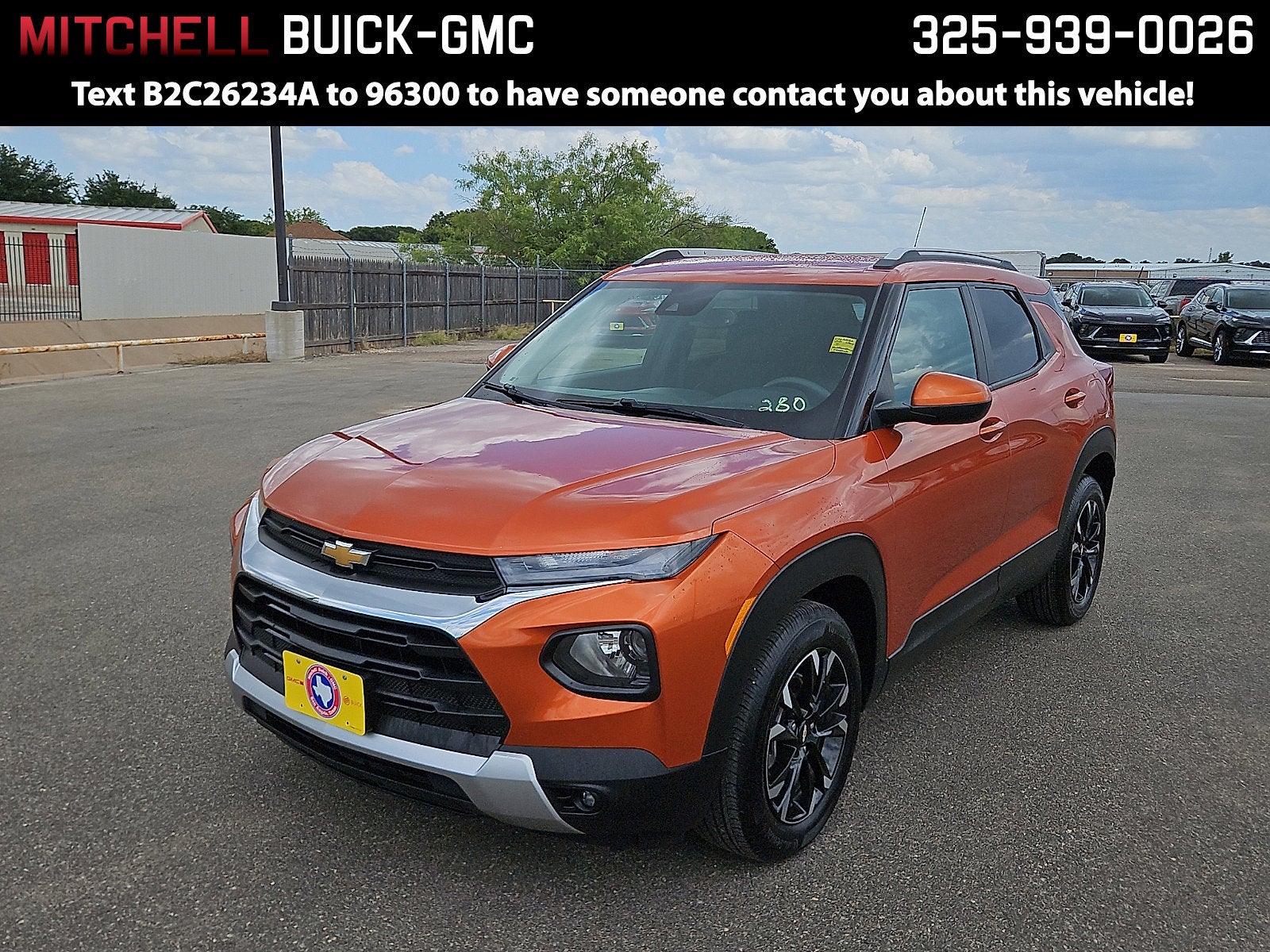 Vivid Orange Metallic 2023 Chevrolet Trailblazer LT FWD SUV / Crossover Front-Wheel Drive Automatic