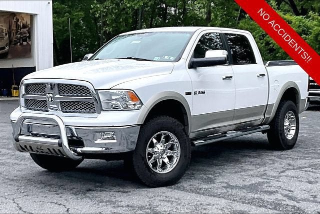 Bright White Clearcoat/Light Graystone Pearlcoat 2010 Dodge RAM 1500 Pickup Truck Four-Wheel Drive Automatic