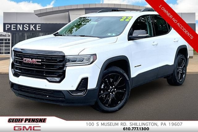 Summit White 2022 GMC Acadia SUV / Crossover Four-Wheel Drive Automatic