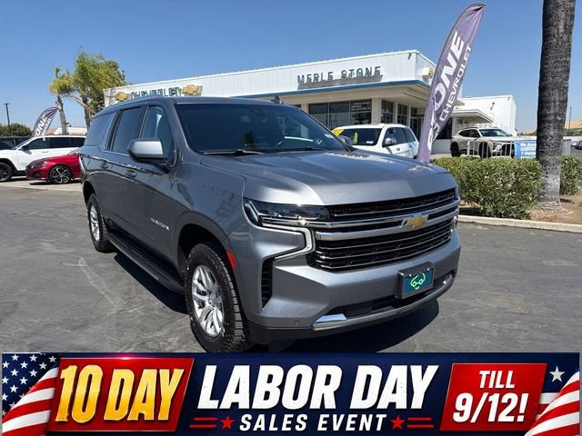 Gray (Satin Steel Metallic) 2022 Chevrolet Suburban SUV / Crossover Four-Wheel Drive Automatic